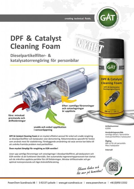 Huvudbild GAT DPF  Catalyst Cleaning Foam
